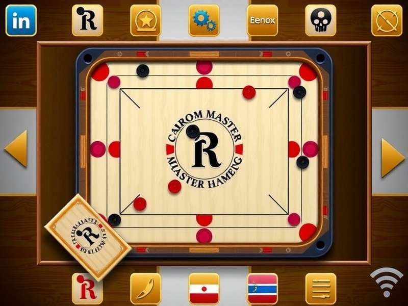 Carrom Master Challenge game board