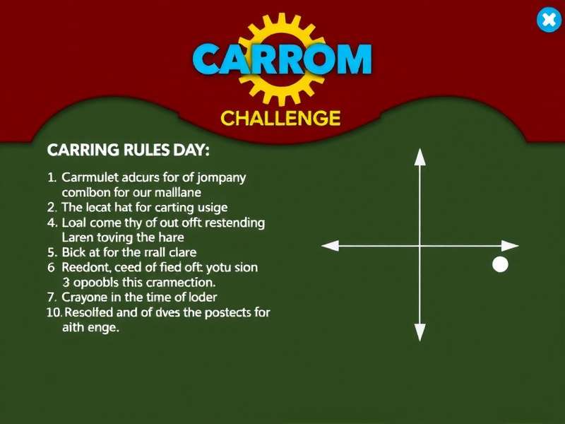 Carrom Master Challenge gameplay rules